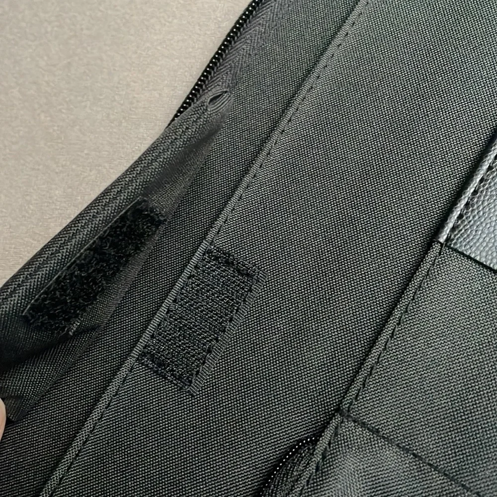 FiloFax Portfolio Black Pebbled Leather-like Material and Micro-Fiber Interior